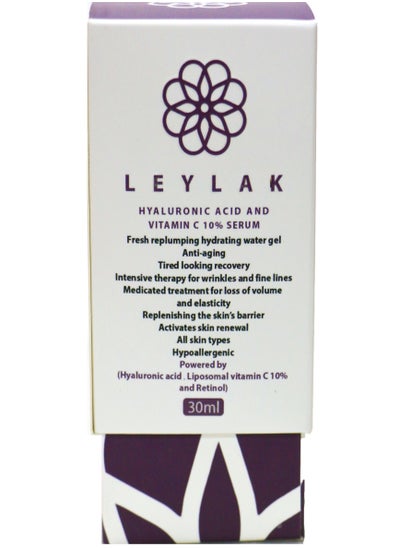 Buy Leylak Hyaluronic Acid And Vitamin C 10% Serum 30Ml in Egypt