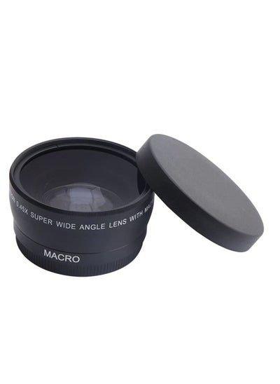 Buy 58mm Canon Wide Angle 0.45X High Definition Macro DSLR Camera Lens For Canon Cameras in UAE