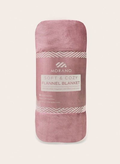Buy Flannel Blanket Rose 220 * 240 cm in Egypt