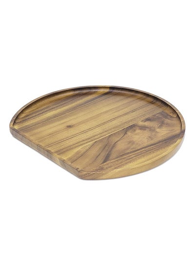 Buy Acacia serving tray, wooden serving tray, H tray for desserts, cakes, fruits and much more for Birthdays and parties - AC3531 in UAE