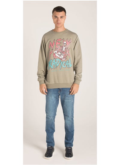 Buy CREW R NECK PRINTED SWEATSHIRT in Egypt