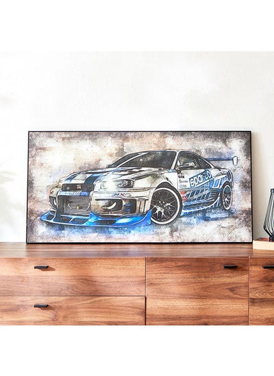 Buy Fiha Muscle Car Framed Wall Art 100x50x2.5 cm in UAE