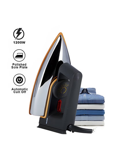 Buy Dry Iron - Non-Stick Coating Plate & Adjustable Thermostat Control | Indicator Light | Perfect for All Types Of Clothes |  1200 W  Grey in Saudi Arabia