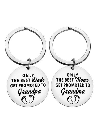 Buy New Grandparents Gift Keychain Grandchild Announcement Gift For Grandma Grandpa To Be Keyring Jewelry New Grandpa And Grandma Gift Promoted To Grandparents Keychain Baby Announcement Gift in Saudi Arabia