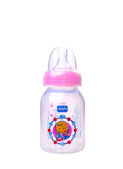 Buy Round baby feeding Bottle with Anti-colic nipple & Lukewarm water mixer size 120 ml (assorted) in Egypt