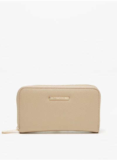 اشتري Women Solid Zip Around Wallet في السعودية