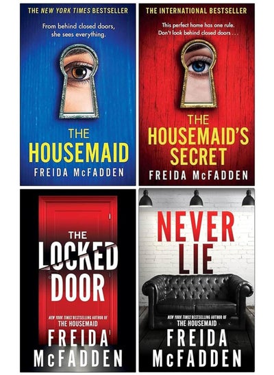 اشتري Freida McFadden 4 Books Set (Never Lie, The Housemaids Secret, The Locked Door & The House maid) في مصر