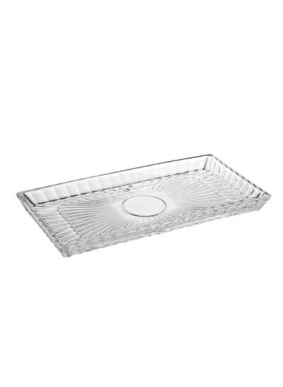 Buy Transparent Rectangular Glass Serving Dish in Saudi Arabia