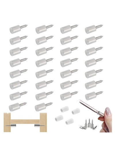 Buy 30 Pcs Shelf Bracket Screws Pegs with Non-Slip Sleeve Cabinet Shelf Support Pegs Non-Punching Clapboard Holder for Shelf Hole of Furniture in UAE