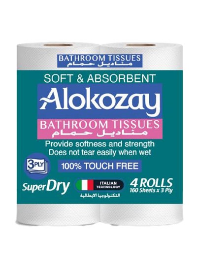 Buy 3 Ply Bathroom Tissues 160 Sheets in UAE