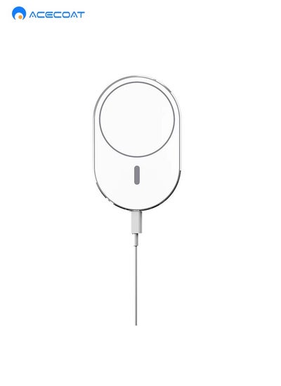 Buy Magsafe Wireless Car Mobile Phone Charger, 15w Fast Charging Magnetic Car Charger Holder, Car Air Outlet Mobile Phone Holder Suitable for Multiple Mobile Phone Models in Saudi Arabia