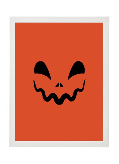 Buy Halloween Pumpkin Framed Poster 30x40cm - Spooky Wall Art Decor for Home, Office, or Party , Trick or Treat Pumpkin Artwork, Halloween Decoration Gift Idea in UAE