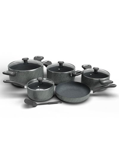 Buy 10-Piece Royal Nonstick Granite Coated Cookware Set in Saudi Arabia