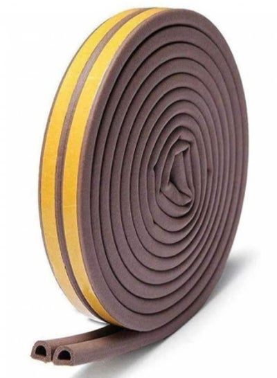 Buy Weather Strip, Seal Strip for Doors and Windows Self-adhesive Foam Door Sealing Strip Soundproof Weatherproof Seal Strip Insulation Gap Blocker (1 Roll of 2 Strips, Total 5M Long) in UAE