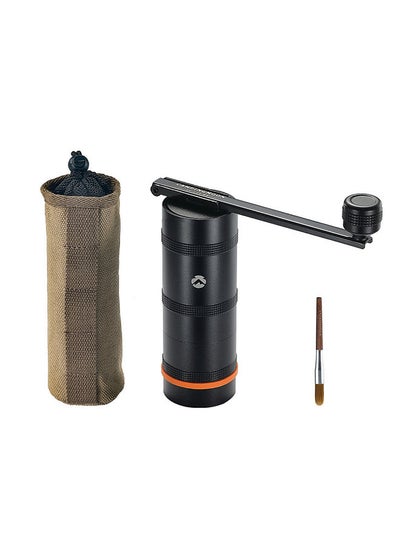 Buy Manual Coffee Grinder Stainless Steel Conical Burr Coffee Grinder with Folding Handle for Camping in UAE