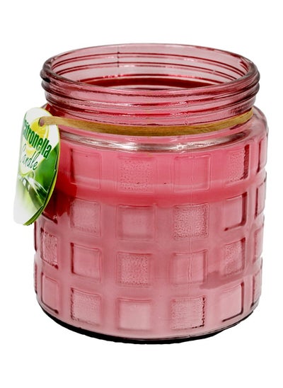 اشتري CANDLE CITRONELLA GLASS JAR - PINK في الامارات