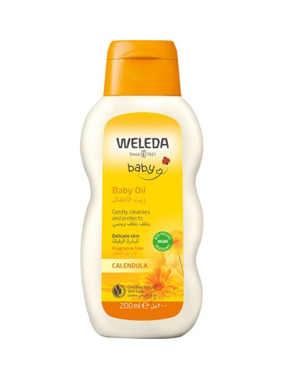 Buy Calendula Baby Oil Frangrance Free 200Ml in Saudi Arabia