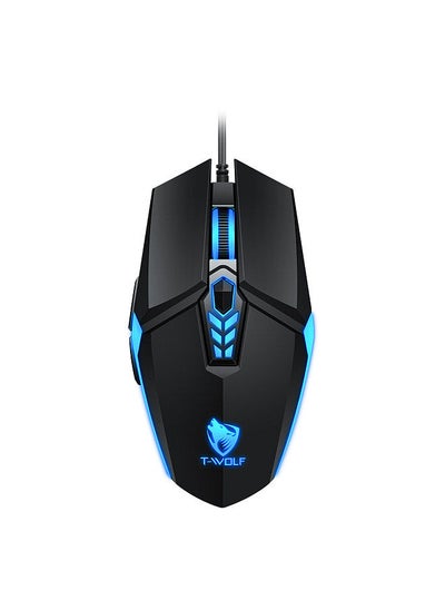 اشتري G510 Wired Gaming Mouse 6 Button 4 Color Backlight 800-3200 Adjustable DPI Office Mouse for Laptop/PC في الامارات