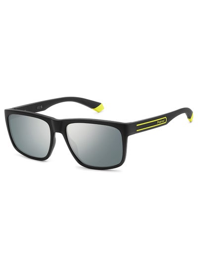 Buy Men's Polarized Rectangular Sunglasses - Pld 2149/S Black Millimeter - Lens Size: 57 Mm in UAE