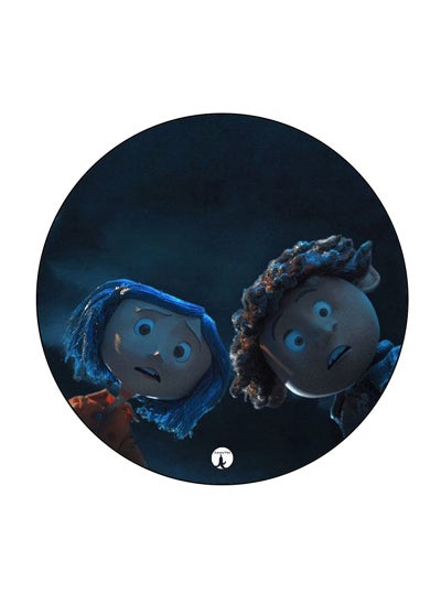 Buy Coraline Printed Fridge Magnet Round  Multicolour in UAE