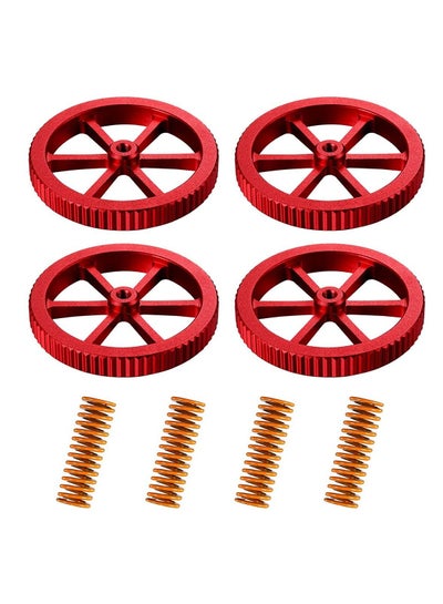 Buy Hand Twist Drill Aluminum Leveling Nut and Hot Bed Die Springs Printer Accessories Compression Springs Compatible with 3/3 Pro Ender 5/5 Plus/Pro CR 20 3D Printer (8 Pieces) in UAE