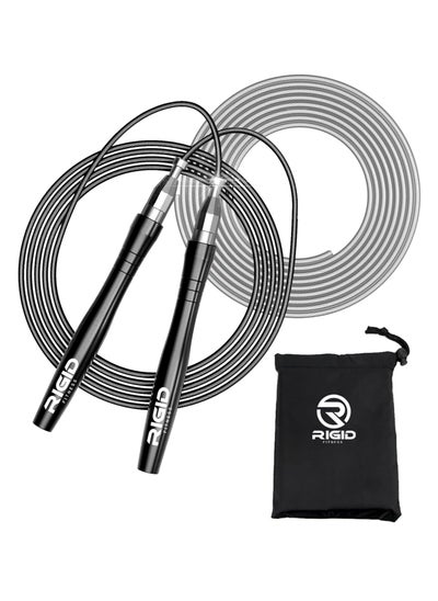 Buy Jumping Rope, High Speed Weighted Skip Rope - Tangle-Free Skipping Rope - Screw-Free Design - Jump Ropes for Fitness - Cardio Rope for Home Workouts, Fitness Training and Crossfit in UAE