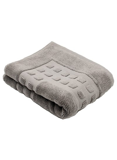 Buy HOME IDENTITY 100% COTTON BATH MAT | LIGHT GREY | 50X80CM in UAE