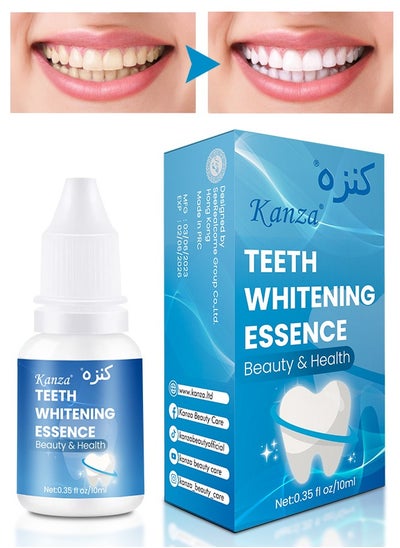 Buy Teeth Whitening Essence Oral Hygiene Cleaning Serum White Teeth Oral Hygiene Tooth Whitening Removes Plaque & Stains Tooth Bleaching Oral Cleanser for Men and Women 10ml in UAE