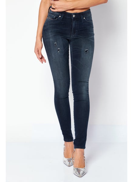 اشتري Women Skinzee-Ne Super Skinny Distressed Jeans, Navy في الامارات