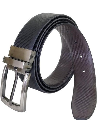 Buy Mens Real Leather Reversible Formal Dress Belt (32, Black & Brown - KRB774) in UAE