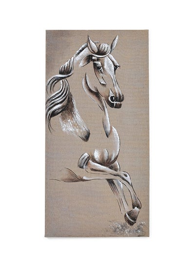 اشتري Spree Unframed Canvas, Brown - 75x150 cm في الامارات