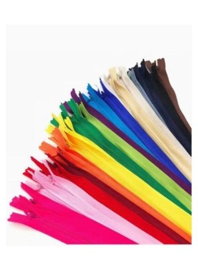 Buy Assorted Invisible Zipper 50CM - 25 pcs set in Saudi Arabia