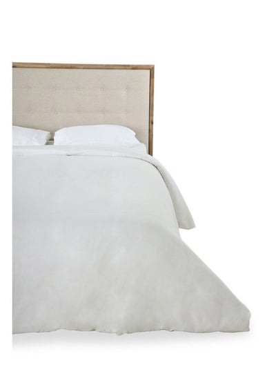 Buy 3-Piece White Super King Size Duvet Cover Set, 300Tc - 260 X 240 Cms in UAE