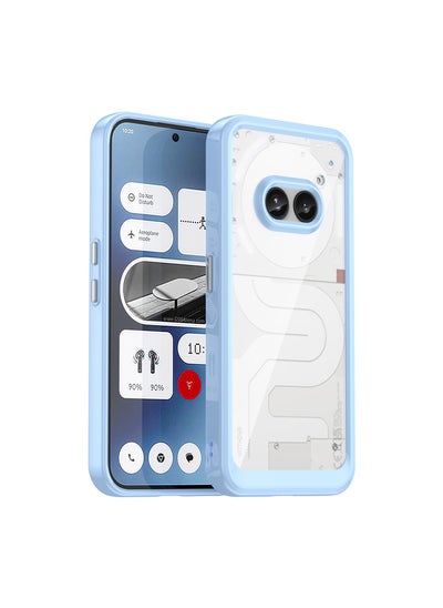 Buy Non Yellowing Military Grade Drop Protection Thin Flexible Silicone TPU Shockproof Protective Slim Fit Phone Cover for Nothing phone 2A Blue in Saudi Arabia