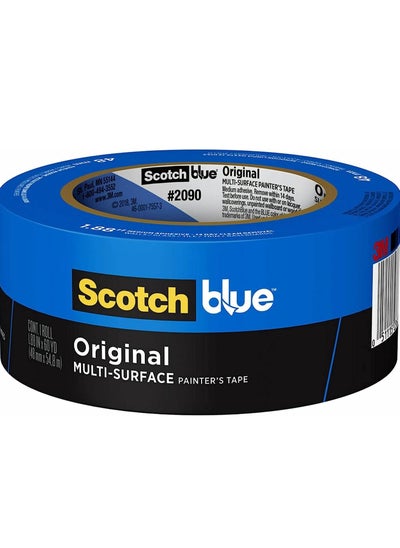 Buy Scotch Blue Painter's Tape 2090-2, 1.88 in x 60 yd (48mm x 54.8m), Original Masking Painter's Tape, Multi-Surface, Blue color For walls ceiling, metal, wood and more, easy to remove, 1 roll pack in UAE