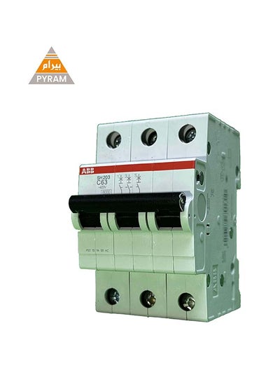 Buy Miniature Circuit Breaker 63 Ampere SH203 C 63 6KA 3 PHASE in Egypt