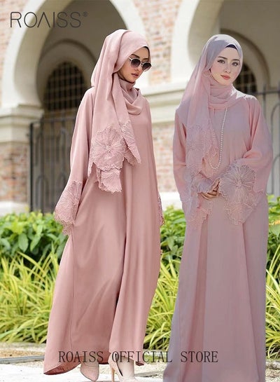 strapless open back dress Plain Baby Pink Abaya with Pockets For Ramadan, Prayers & Umrah Online –  Hayah Al-Muslimah main image 0