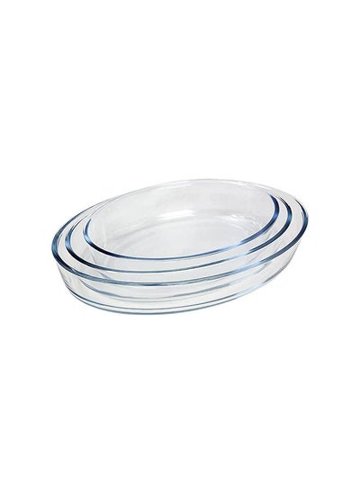 Buy Marinex Value Pack Oval Baking Dish Set 3pc in UAE