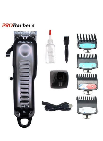 Buy Professional Cordless USB Electric Hair Clipper with Charging Base, 2000mAh Trimmer Grooming Set in Saudi Arabia