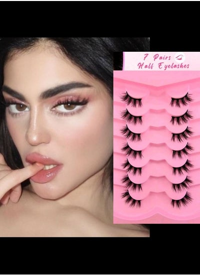 Buy 7_Pairs Corner Half Eyelashes in Saudi Arabia