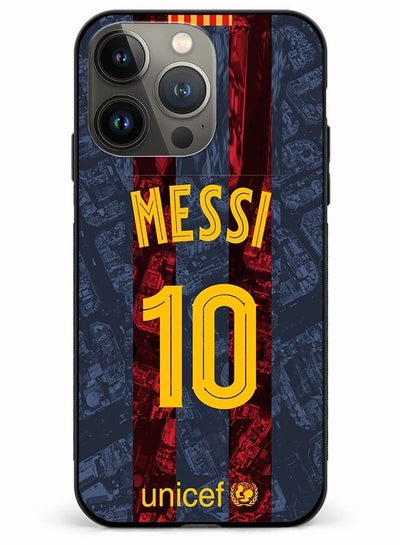 Buy Protective Case Cover For Apple iPhone 14 Pro Max Messi Design Multicolour in UAE