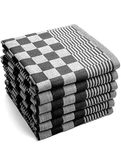 Buy Multi-Purpose Towel Set Of 3 Pcs 100% Cotton 50x70  cm-Grey in Egypt