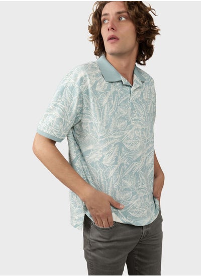 Buy Printed Pique Polo Shirt in Saudi Arabia