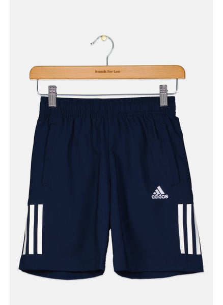 Buy Kids Boy Brand Logo Training Shorts, Navy Blue in UAE