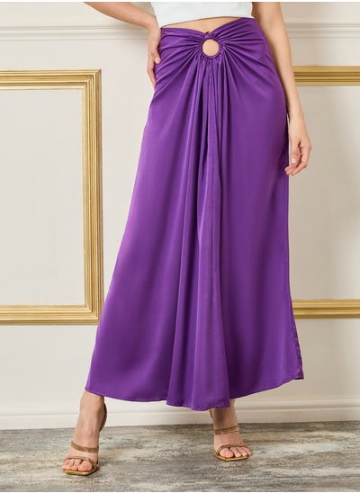 Buy Gathered Detail A-Line Maxi Skirt in Saudi Arabia