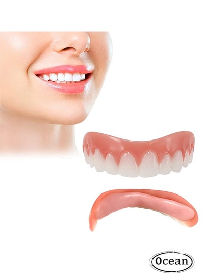 Buy False Tooth Stickers Simulation Teeth, Whitening Dentures Paste Braces Upper Tooth Cover Tool, Comfort Teeth Veneers, Give You Perfect Smile Veneers Teeth Whitening in Saudi Arabia