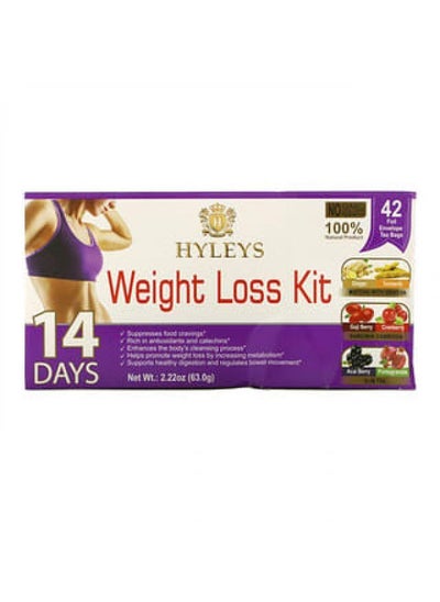 Buy Hyleys Tea, 14 Days Weight Loss Kit, 42 Tea Bags, 2.22 oz (63 g) in UAE