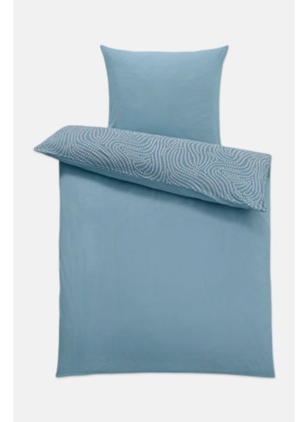 Buy Winter Jersey Duvet Set 140 x 200 cm, Blue in UAE