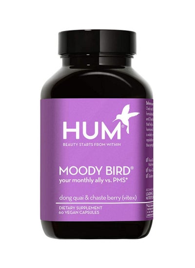 Buy Moody Bird Dong Quai And Chaste Berry, vitex - 60 Vegan Capsules Dietary Supplements in UAE