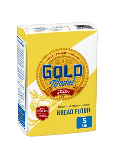 اشتري Gold Medal Premium Quality Unbleached Bread Flour, 5 lb في الامارات